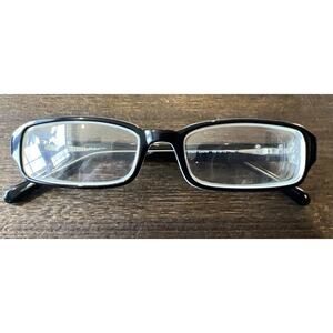 MICHAEL STARS SERENITY Eyeglasses Frame Only Black Lucite Rectangular 49-16-130